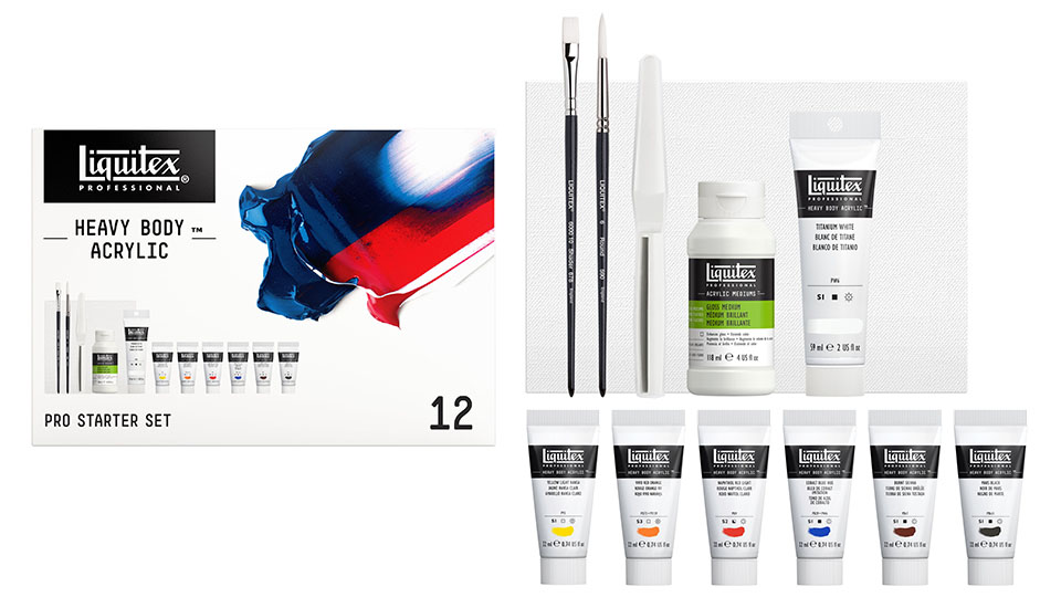 sada liquitex heavy body pro arter set foto sady